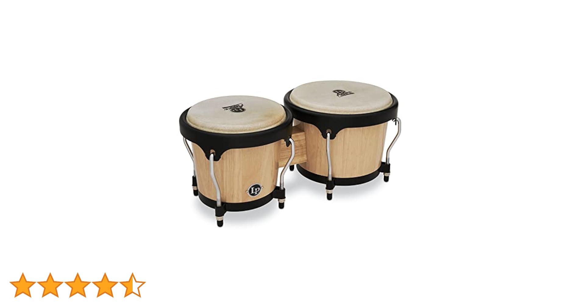 Lp Lpa601 Aspire Oak Bongos With Black Hardware Natural